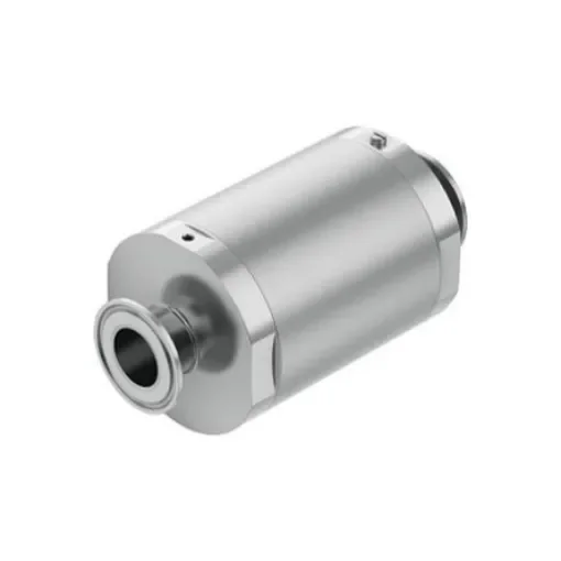 Festo VZQA-C-M22C Series Tube Pinch Valve, 25mm Tube Inlet Port x 25mm Tube Outlet Port, VZQA-C-M22C-25-S5S5-V2V4E-5 product image