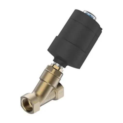 Festo Angle Seat type Pneumatic Actuated Valve, G 1/8in to G G1in, 0.7 MPa - VZXA-B-TS6-25-M2-B1T-23-K-75-20-PM product image