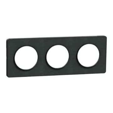 Schneider Electric Black 3 Gang Cover Plate - S540806KB product image