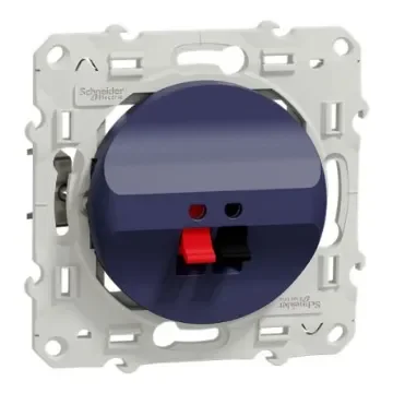 Screw Terminal Blue Socket, Flush Mount - S550487 product image