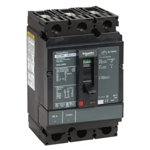 Schneider Electric, PowerPact MCCB 3P 30A, Breaking Capacity 18 kA, DIN Rail Mount - NHGL36060 product image
