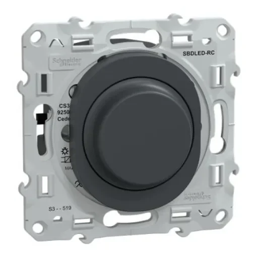 Schneider Electric 1 Way 1 Gang Push Button Dimmer Switch, 250V, 0.4W - S340519 product image