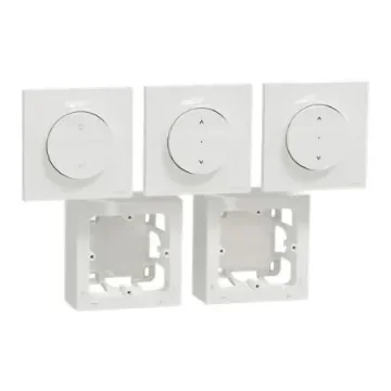 Schneider Electric White Blind & Roller Control Switch, Odace Series - S520567SK product image