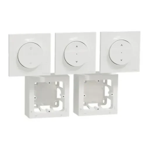 Schneider Electric White Blind & Roller Control Switch, Odace Series - S520567SK product image
