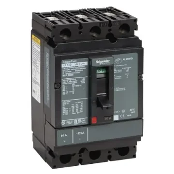 Schneider Electric, PowerPact MCCB 3P 80A, Breaking Capacity 18 kA, DIN Rail Mount - NHJL36080 product image