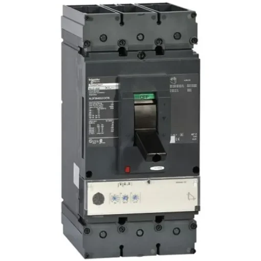 Schneider Electric, PowerPact MCCB 3P 400A, Breaking Capacity 25 kA, DIN Rail Mount - NLLF36400U31XTW product image