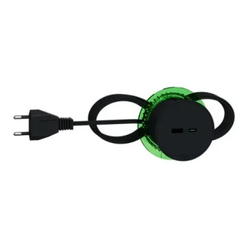 Schneider Electric 2m 2 Socket USB A Extension Lead Open Reel, 5 V, IP44 - INS44009 product image