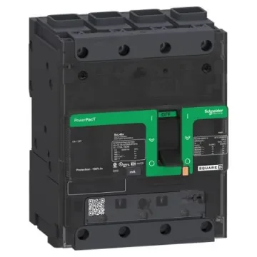 Schneider Electric, PowerPact MCCB 4P 45A, Breaking Capacity 65 kA, Clip-On - BJF46045 product image