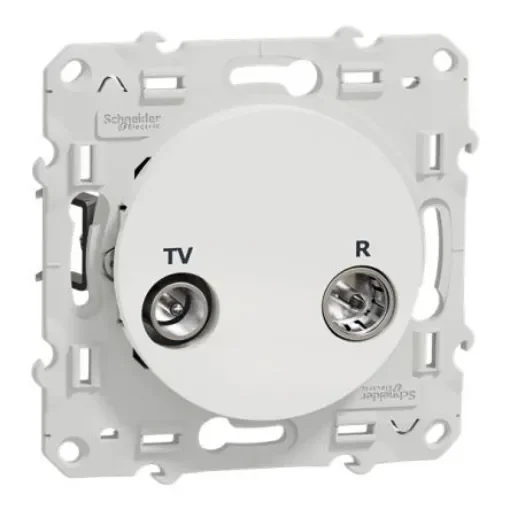 White Male Socket, Flush Mount - S525451 product image