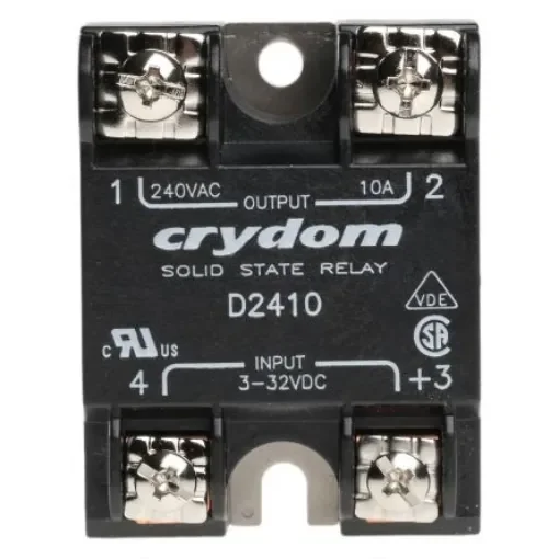 Sensata Crydom Solid State Relay, 10 A rms Load, Surface Mount, 280 V rms Load, 32 V Control - D2410 product image