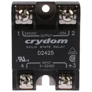Sensata Crydom Solid State Relay, 25 A rms Load, Surface Mount, 280 V rms Load, 32 V Control - D2425 product image