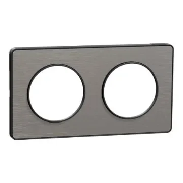 Schneider Electric Anthracite 2 Gang Cover Plate - S540804J product image