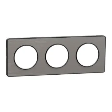 Schneider Electric Anthracite 3 Gang Cover Plate - S540806J product image
