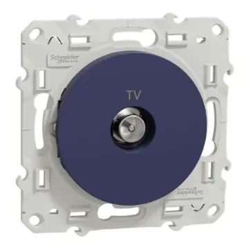 Blue Male Socket, Flush Mount - S550445 product image
