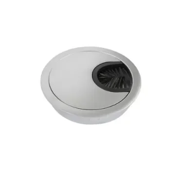 Schneider Electric Unica White Aluminium 60mm Cable Grommet INS61213 product image