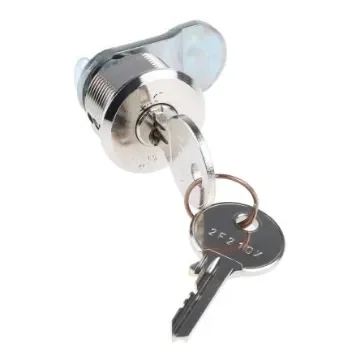 Steinbach & Vollman Brass Cylinder Lock, 20mm Panel-to-Tongue, 18.2 x 22.2mm Cutout, Key Unlock - 44880020 product image