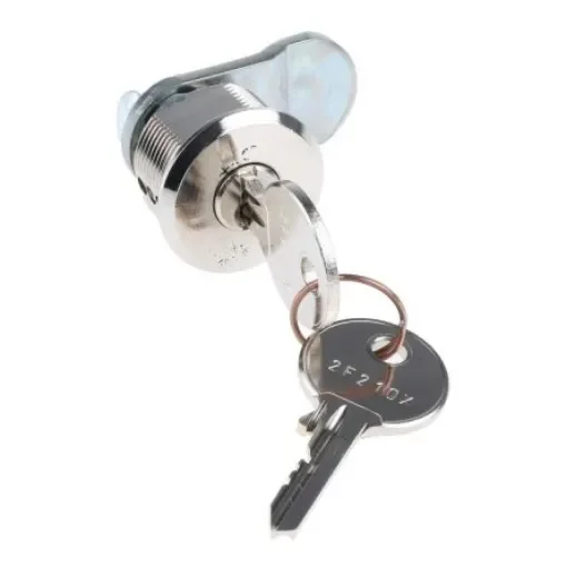 Steinbach & Vollman Brass Cylinder Lock, 20mm Panel-to-Tongue, 18.2 x 22.2mm Cutout, Key Unlock - 44880020 product image