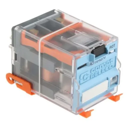 Releco Plug In Latching Power Relay, 115V ac Coil, 10A Switching Current, DPDT - C3-R20N product image