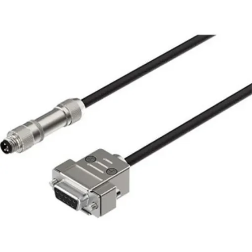 Festo NEBC Control Cable, 4, 9 Cores, 0.34 mm², 1.5m, Black TPE-U Sheath, 22 - NEBC-M8G4-ES-1.5-N-SB-S1G9-RS2-S7 product image