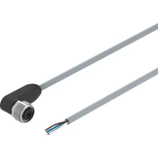 Festo Right Angle Male M12 to Unterminated Actuator/Sensor Cable, 10m - NEBA-M12W5-U-10-N-LE4 product image