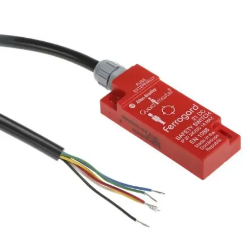 Allen Bradley Guardmaster 440N Series Magnetic Non-Contact Safety Switch, 24V dc, Plastic Housing, 2NC, 2m Cable - 440N-G02058 product image