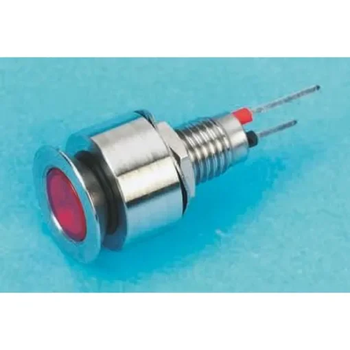 Marl Red Panel Mount Indicator, 24V dc, 6.1mm Mounting Hole Size - 520-301-22 product image