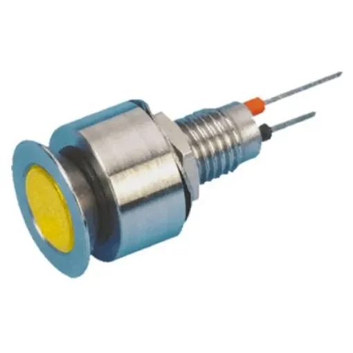 Marl Yellow Panel Mount Indicator, 24V dc, 6.1mm Mounting Hole Size - 520-325-22 product image