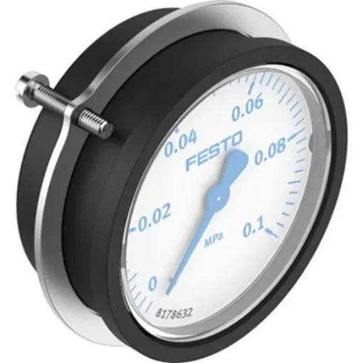 Festo G 1/4 Analogue Pressure Gauge 0bar Panel 68mm Outside Diameter - PAGN-P-63-0.1M-G14-1-CPA product image