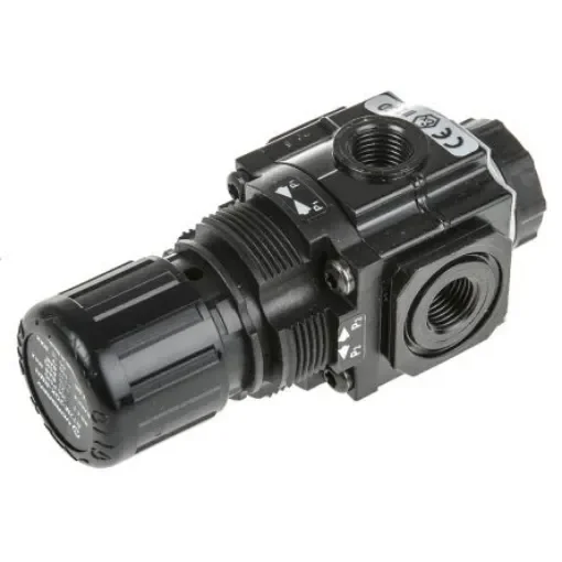 Norgren G 1/4 Pneumatic Regulator - 0.3bar to 10bar, 1/4in, 20bar max. input - R72M-2GK-RMN product image