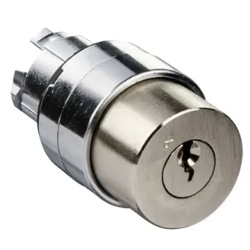 Schneider Electric XB4 Series 2 Position Selector Switch Head, 22mm Cutout, Silver Handle - ZB4BG2E2 product image