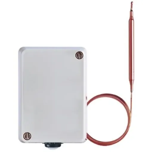 Jumo Capillary Thermostat, +300°C Max, NO/NC, Manual Reset, Surface Mount - 603021/02-2-064-30-2000-40-10-00-00-000-00-6/000 product image