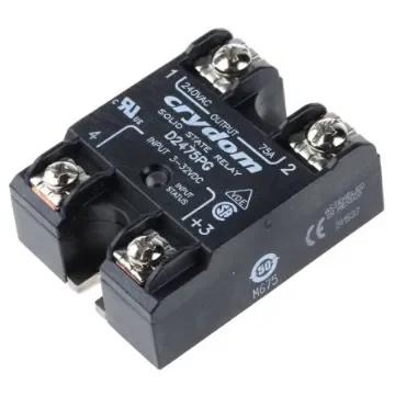 Sensata Crydom 1 240 VAC Series Solid State Relay, 75 A Load, Panel Mount, 280 V rms Load, 32 V Control - D2475PG product image