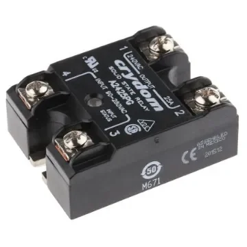 Sensata Crydom Series 1 Series Solid State Relay, 25 A Load, Panel Mount, 280 V rms Load, 280 V Control - A2425PG product image
