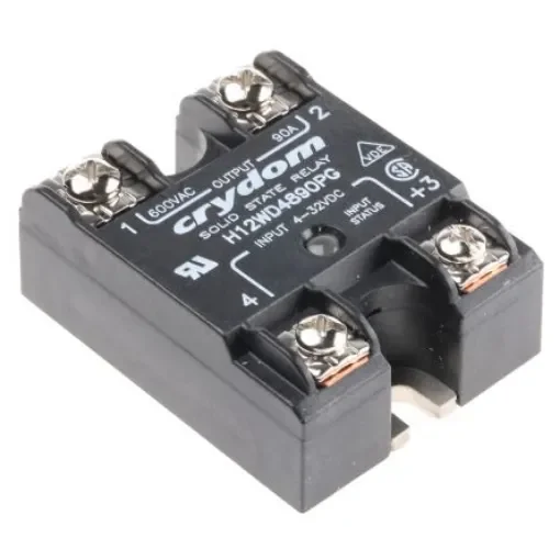 Sensata Crydom Solid State Relay, 90 A Load, Panel Mount, 660 V ac Load, 32 V Control - H12WD4890PG product image