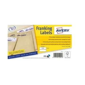 Avery White Adhesive High Visibility Label Sheet, Pack of 2Sheets - FL01 product image