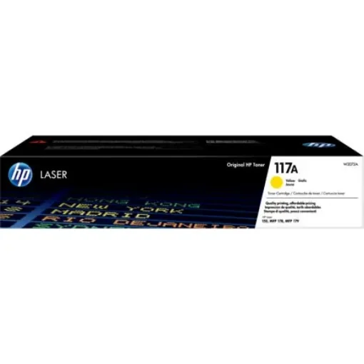 Hewlett Packard W2072A Yellow Toner Cartridge,  HP Compatible product image