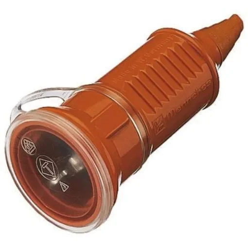 MENNEKES Europe Mains Connector, 16A Orange, Cable Mount Thermoplastic Screw, 230 V - 10842 product image