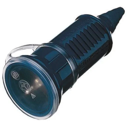 MENNEKES Europe Mains Connector, 16A Blue, Cable Mount Thermoplastic Screw, 230 V - 10843 product image
