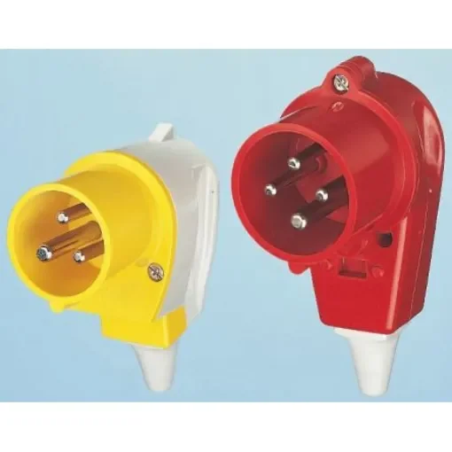 MENNEKES IP44 Red Cable Mount 3P + N + E Industrial Power Plug, Rated At 16A, 400 V - 3982 product image