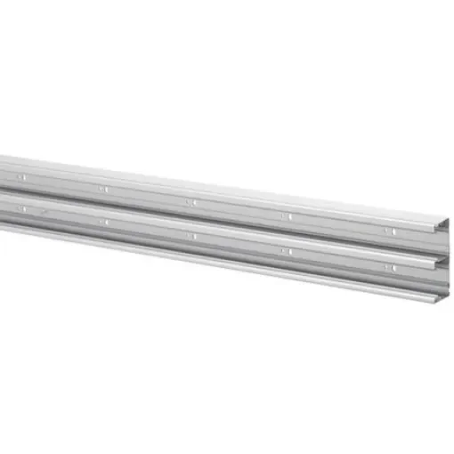 Planet-Wattohm Logix Grey Dado Trunking - Closed Slot, W130 mm x D50mm, L2m, Aluminium - 32609 product image