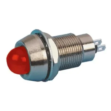 Marl Red Panel Mount Indicator, 24V ac, 12.7mm Mounting Hole Size, Solder Tab Termination, IP67 - 514-105-72 product image