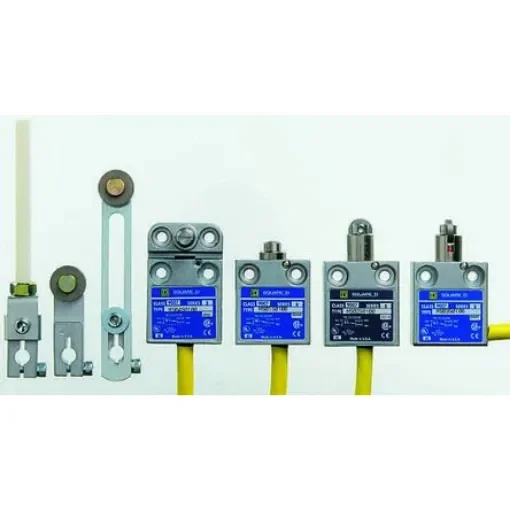 Telemecanique Sensors 9007 Series Plunger Limit Switch, NO/NC, IP67, SPDT, Die Cast Zinc Housing, 240V ac Max, 10A Max - 9007MS02S0100 product image