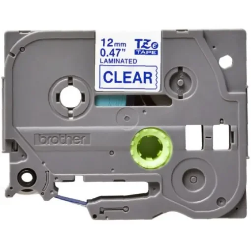 Brother Blue on Clear Label Printer Tape, 8 m Length, 12 mm Width - TZe-133 product image