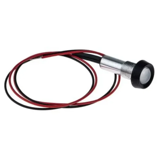 Oxley Green Panel Mount Indicator, 3.6V, 8mm Mounting Hole Size, Lead Wires Termination, IP68 - STR/LH/8/FL30/GN product image