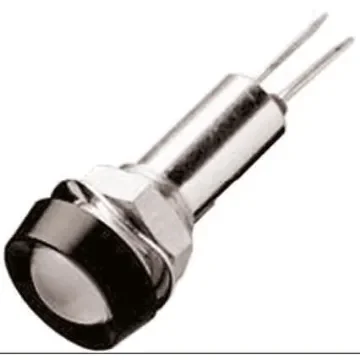 Oxley White Panel Mount Indicator, 8mm Mounting Hole Size, Lead Wires Termination - STR/LH/8/FL30/WE product image