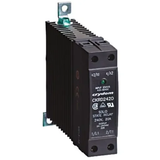 Sensata / Crydom Solid State Relay, 10 A rms Load, DIN Rail Mount, 530 V ac Load, 32 V Control - CKRD4810 product image