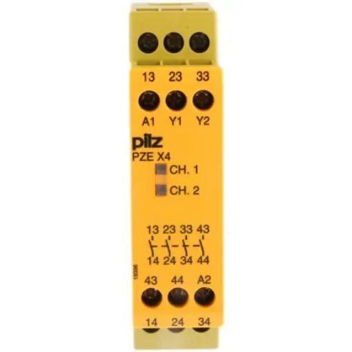 Pilz PNOZ X PZE X4 Expansion Module Safety Relay, 24V dc, Single Channel, 4 Safety Contacts - 774585 product image