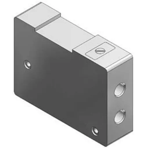 SMC VQ2000 Double Check Block, VQ2000-FPG-C8C8 product image
