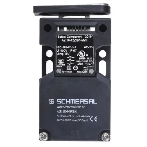 Schmersal AZ16 Safety Interlock Switch, 2NC/1NO, Keyed Actuator Included, Glass Fibre Reinforced Thermoplastic - AZ16-12ZI-B1-M20 product image