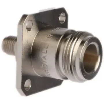 Radiall Straight 50O RF Adapter N Socket to SMA Socket 11GHz - R191381000 product image